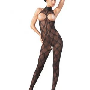 NO:XQSE black crotchless open bust bodystocking