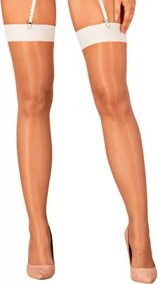 Obsessive beige suspender stockings