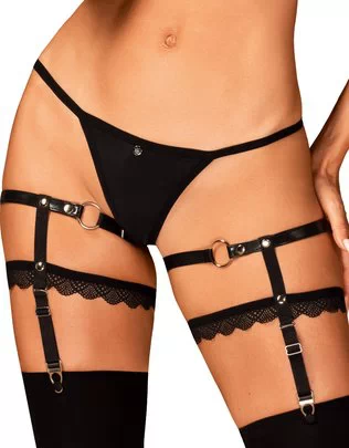 Obsessive black garters