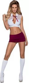 Obsessive student erotic 4-piece set