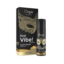 Orgie Dual Vibe, vedel vibraator pina colada 15 ml