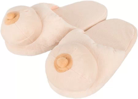 OV plush boob slippers