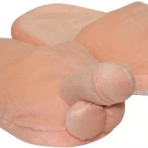OV plush penis slippers