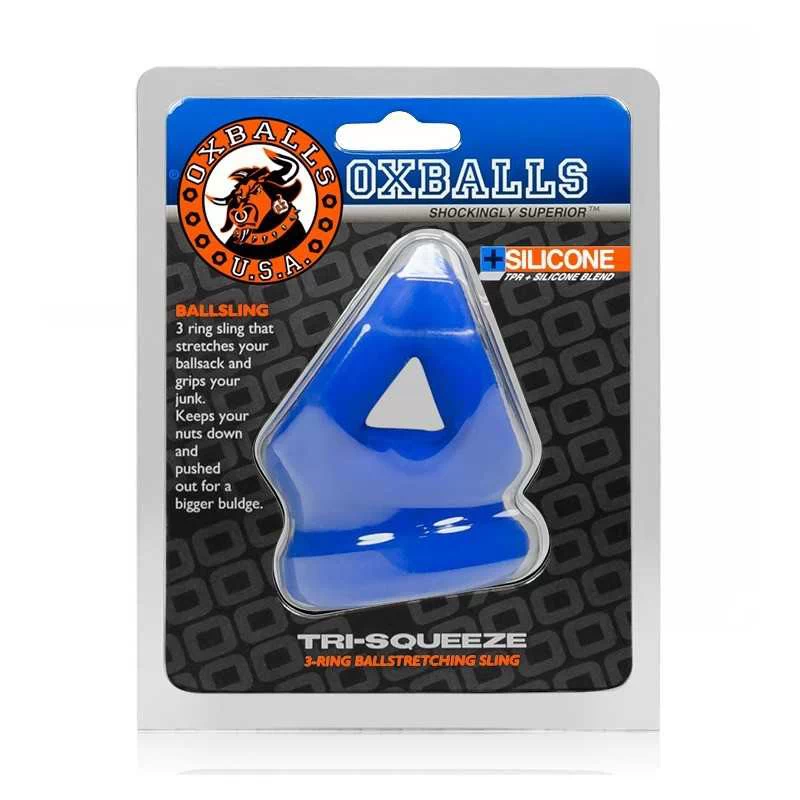 Oxballs - Tri-Squeeze Cocksling & Ballstretcher Cobalt Ice - Image 8