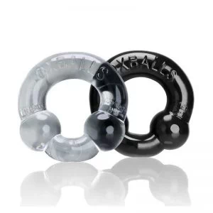 Oxballs – Ultraballs Cockring 2-pack Black & Clear