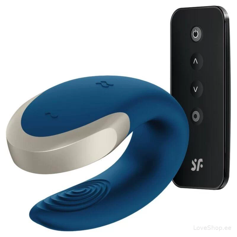 Paaride vibraator Satisfyer Double Love (sinine)