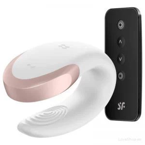 Paaride vibraator Satisfyer Double Love (valge)