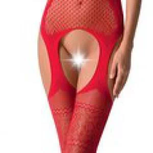 Passion BS061 võrgust avatud jalgevahega kehasukk