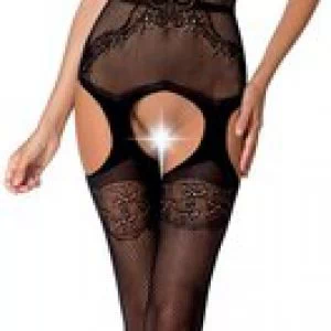 Passion BS062 võrgust avatud jalgevahega kehasukk