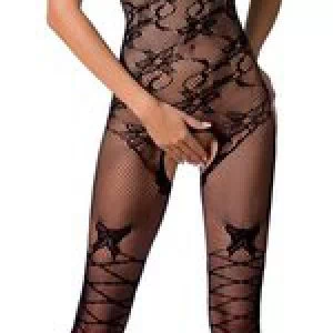 Passion BS076 võrgust avatud jalgevahega kehasukk