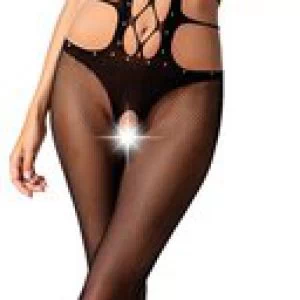 Passion BS084 võrgust avatud jalgevahega kehasukk