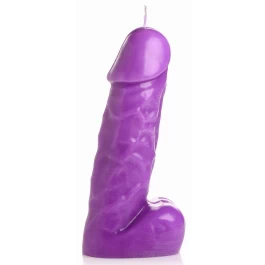 Peenisekujuline küünal Passion Pecker - lilla
