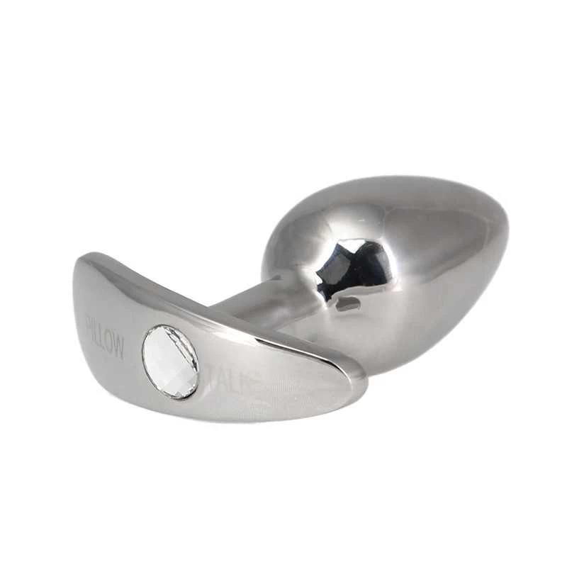 PILLOW TALK - SNEAKY STAINLESS STEEL BUTT PLUG WITH SWAROVSKI CRYSTAL - Image 3