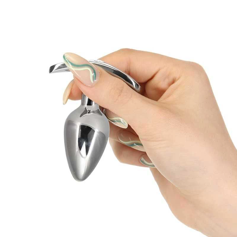 PILLOW TALK - SNEAKY STAINLESS STEEL BUTT PLUG WITH SWAROVSKI CRYSTAL - Image 4