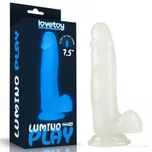 Pimedas helendav dildo Lovetoy Lumino Play (19x4cm)