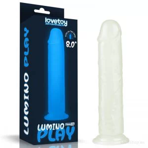 Pimedas helendav dildo Lovetoy Lumino Play (21x4cm)