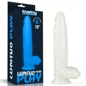 Pimedas helendav dildo Lovetoy Lumino Play (26x5cm)