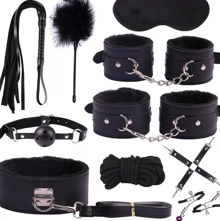 Plüüsist Bondage komplekt - 10 tk