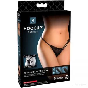Püksikud kaugjuhitava minivibraatori ja anaaltapiga Hook Up Love Garter (S/M/L)