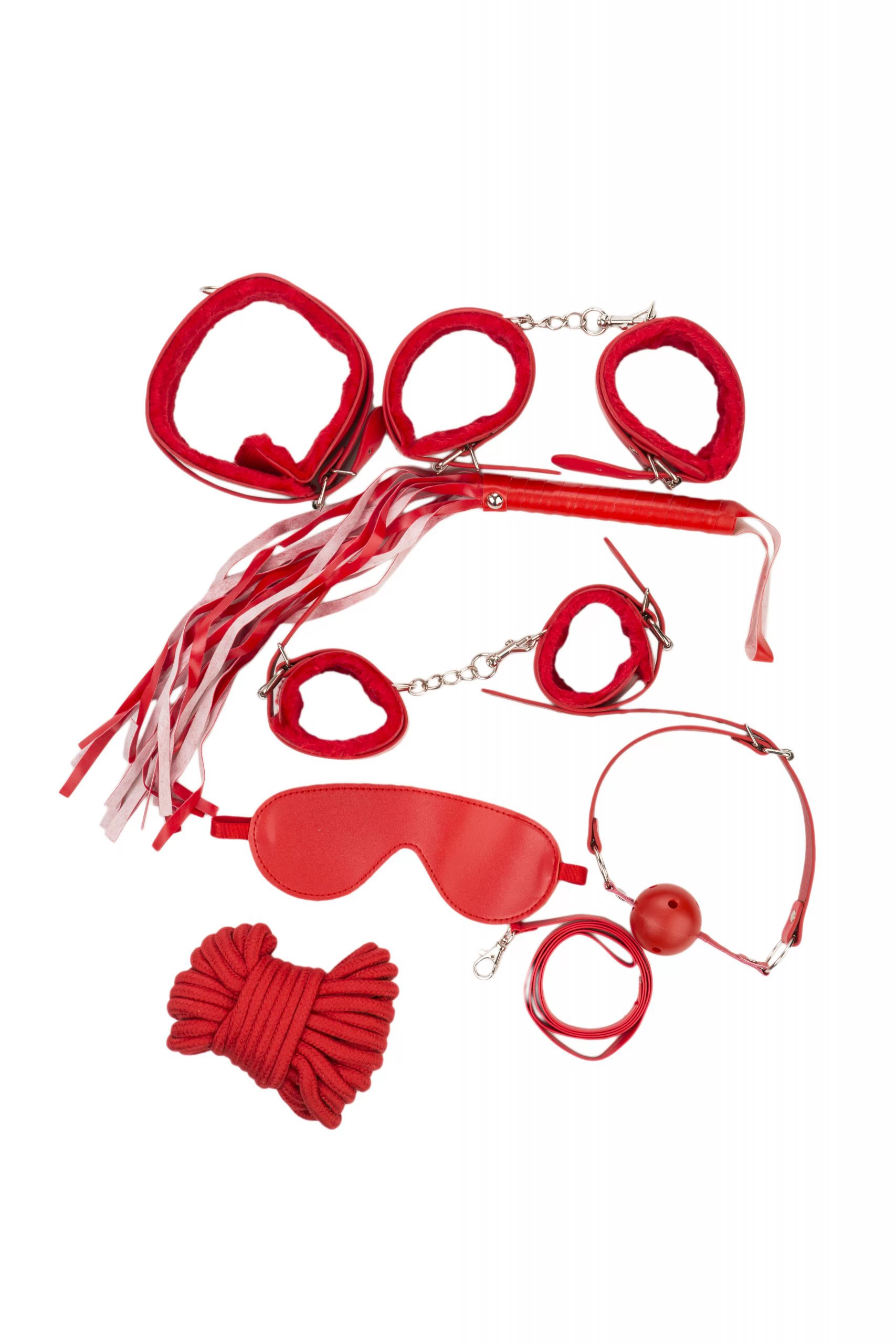Punane Lux SM Bondage Komplekt