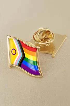 Rainbow Pride LGBT edasimineku lipuga emailist rinnamärk