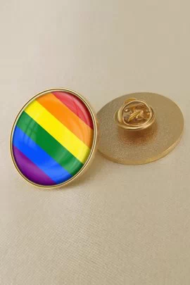 Rainbow Pride LGBT lipuga emailist ümmargune rinnamärk