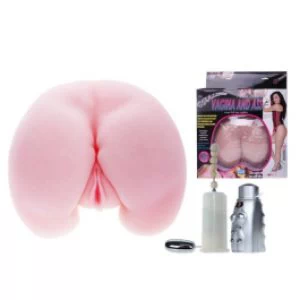 Realistlik masturbaator vibraatormunaga