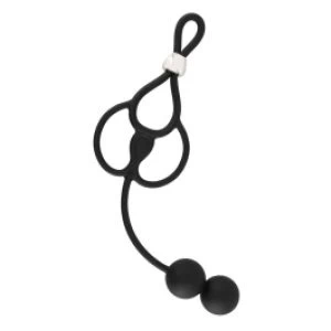 Rebel kolmeosaline munandi- ja peeniserõngas anaalstimulaatoriga