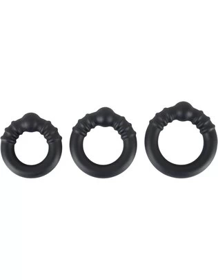 Rebel Weighted Silicone Cock Ring Set