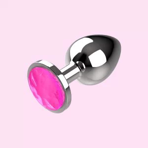 Roosa kristalliga metallist anaaltapp Coquette (S, M ja L)