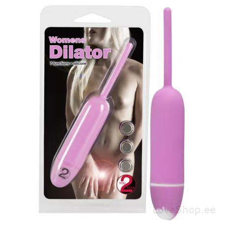 Roosa vibreeriv silikoonist dilaator naistele (0.5cm)