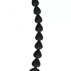 S&M Black Silicone Anal Beads