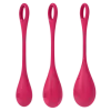 Satisfyer punaste armukuulide komplekt Yoni Power 1