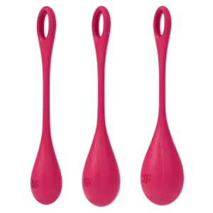 Satisfyer punaste armukuulide komplekt Yoni Power 1