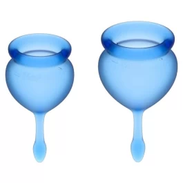 Satisfyer sinine menstruaalanumate komplekt Feel Good