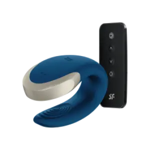 Satisfyer sinine paarivibaator Luxury Double love