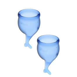 Satisfyer siniste menstruaalanumate komplekt Feel Secure