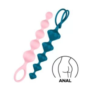Satisfyer värviliste anaalpärlite komplekt