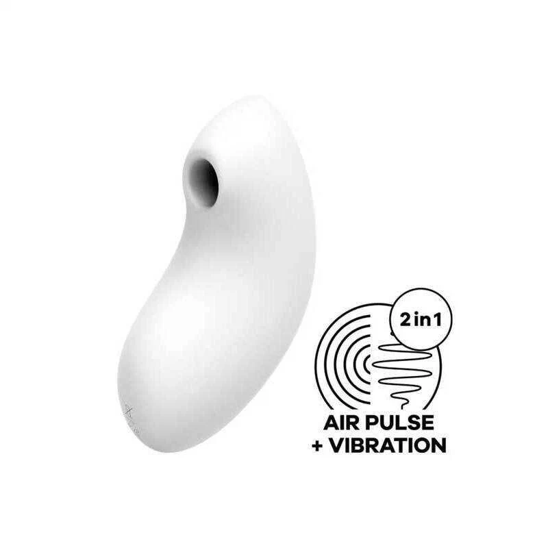 Satisfyer - Vulva Lover 2 Air Pulse Stimulator + Vibrator White - Image 2