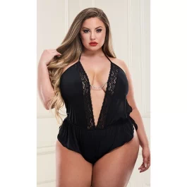 Seksikas must satiinist teddi xl