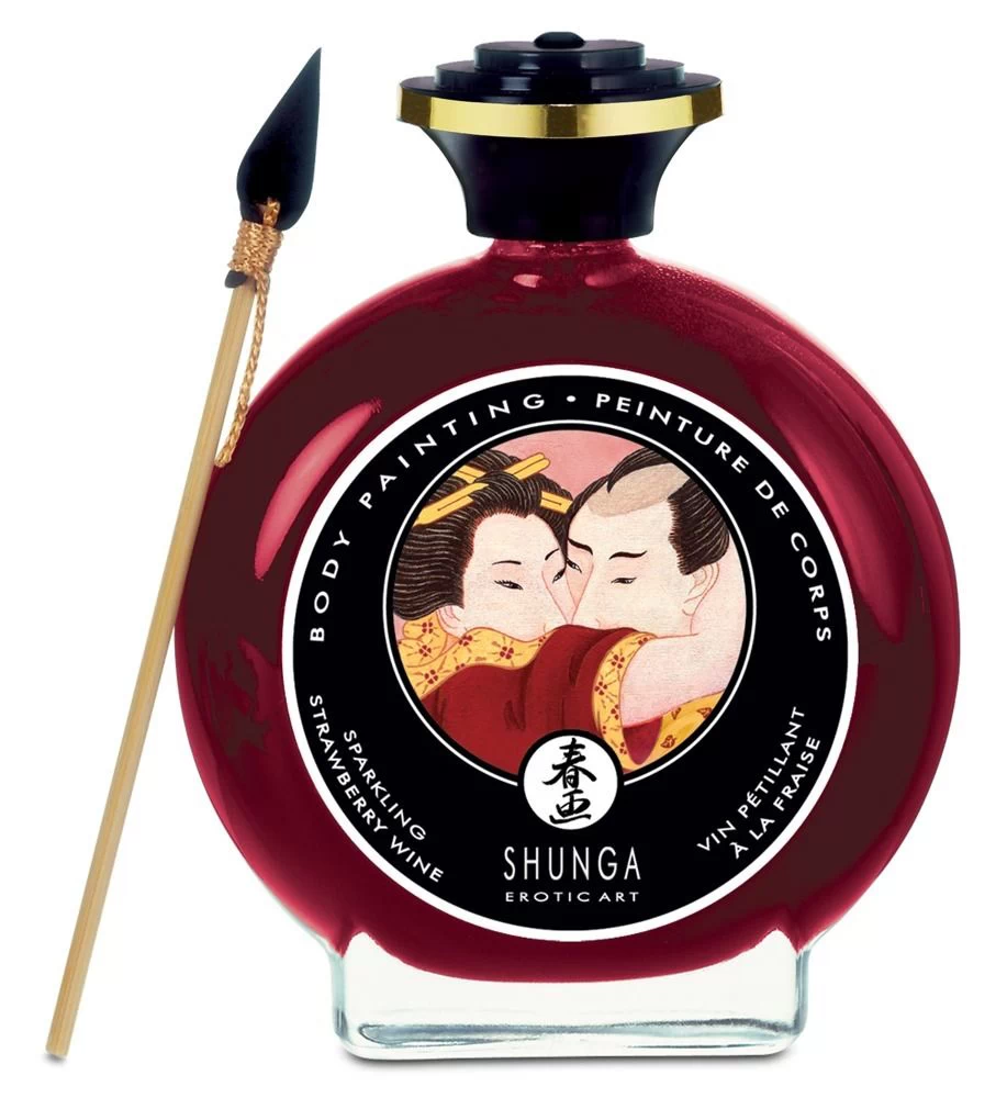 Shunga kehavärv, maasikavahuvein 100 ml
