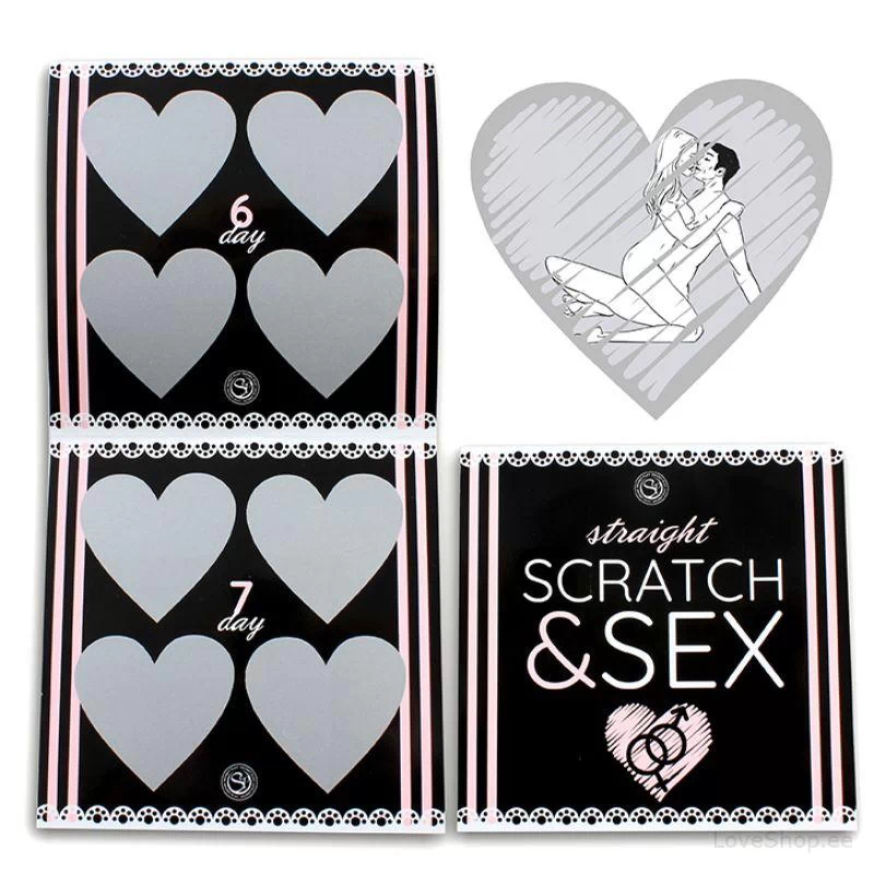 Siivutud kraapekaardid paaridele Scratch & Sex