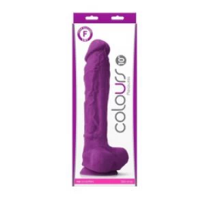 Silikoonist 10″ lilla dildo Colours
