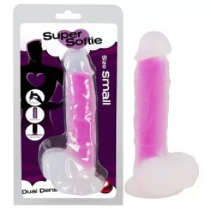 Silikoonist kahekihiline dildo Super Softie