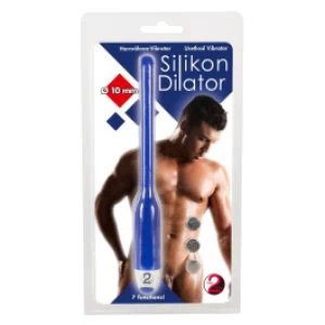 Silikoonist vibratsiooniga dilaator 10mm sinine