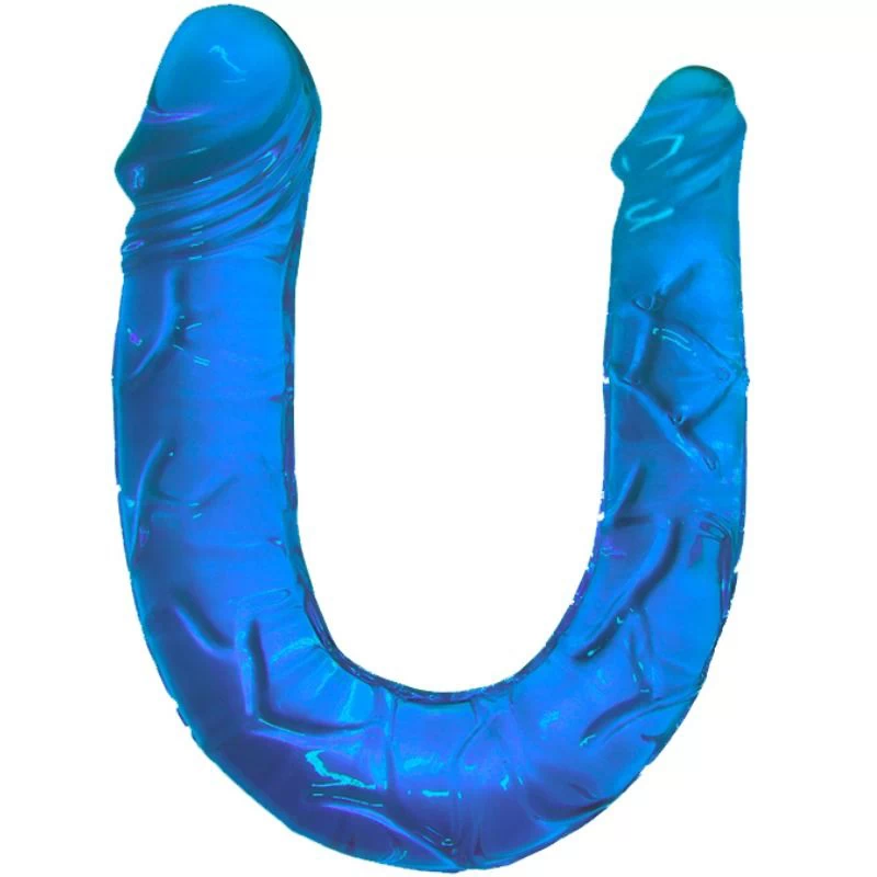Sinine kahepoolne dildo
