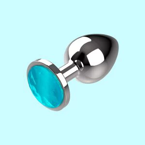 Sinise kristalliga metallist anaaltapp Coquette (S, M ja L)