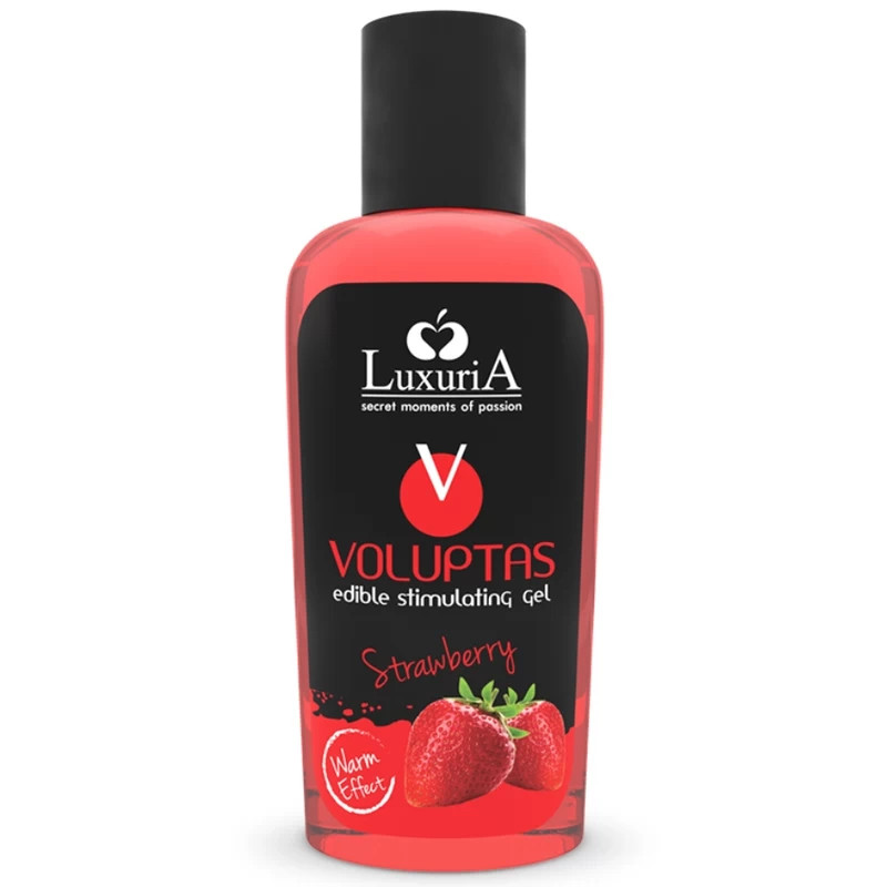 Soojendav ja stimuleeriv geel Luxuria Voluptas Strawberry (maasika)