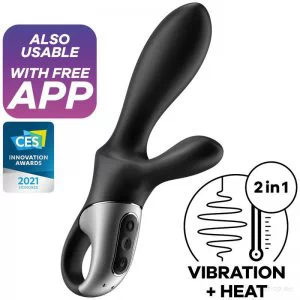 Soojendusega eesnäärmevibraator Satisfyer Heat Climax+