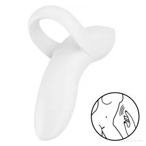 Sõrmevibraator Satisfyer Bold Lover (valge)